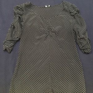 Silk polka dot Ann Taylor blouse